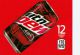Mountain Dew Code Red on ice medium size strip