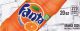 Fanta Orange small size 20 oz bottle flavor strip
