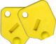 Large Yellow Key Covers For Tubular Keys - 2 Covers