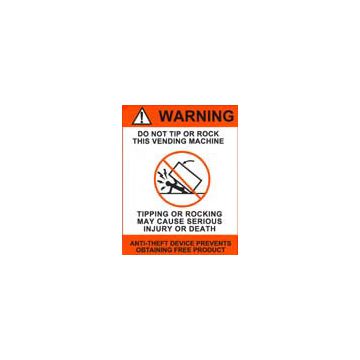 Dixie Narco - Do Not Tip Decal