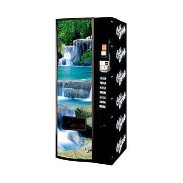 Dixie Narco Model 276E 12 oz Can Machine - Waterfall Scene (Newest Graphics)