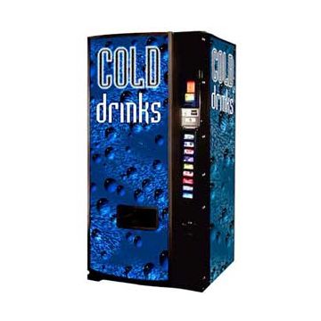 Dixie Narco 501E 12oz Can - Cold Drink Bubbles