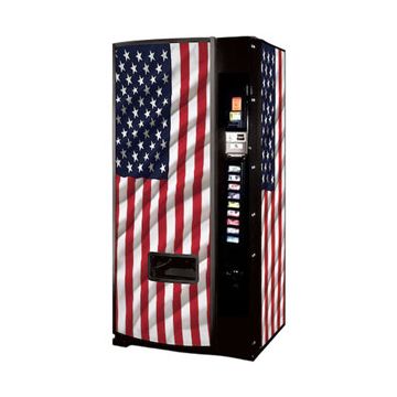 Dixie Narco Model 501E 12oz Can - USA Flag Graphics