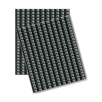 AMS price labels sheet 70-75 cents