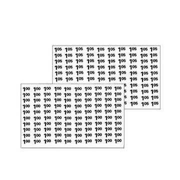 Automatic Products price labels sheet $1-$1.05 (NEW)