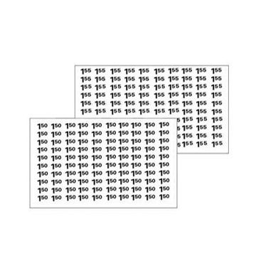 Automatic Products price labels sheet $1.50-$1.55 (NEW)