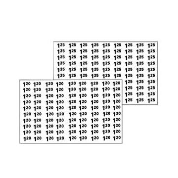 Automatic Products price labels sheet $1.20-$1.25 (NEW)