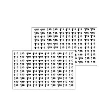 Automatic Products price labels sheet $1.10-$1.15 (NEW)
