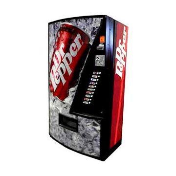 Vendo Model 510 12oz Can Machine - Dr Pepper Can