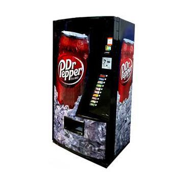 Vendo Model 510 12oz Can Machine - Dr Pepper Can on Ice
