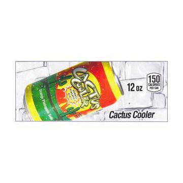 Cactus Cooler small size 12 oz can flavor strip (minimum order 3)