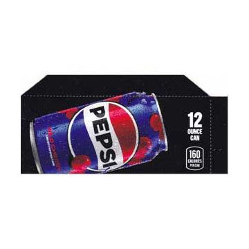 Wild Cherry Pepsi small size 12 oz can flavor strip (minimum order 3)