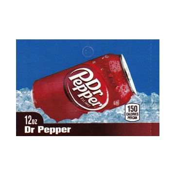 Dr Pepper on ice medium size flavor strip