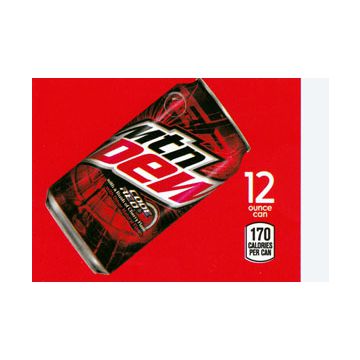 Mountain Dew Code Red on ice medium size strip