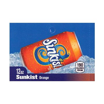 Sunkist Orange on ice medium size strip