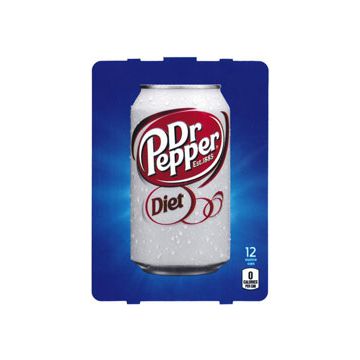 Diet Dr Pepper (HVV) 12 oz can flavor strip