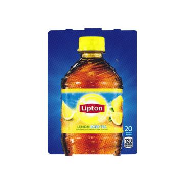 Lipton Ice Tea (HVV) 20 oz bottle flavor strip
