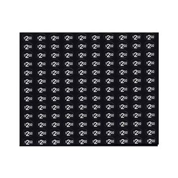 Price stickers generic soda, snack $2.50 (black) (NEW)