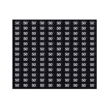 Price stickers generic soda, snack .50 cents (black) (NEW)