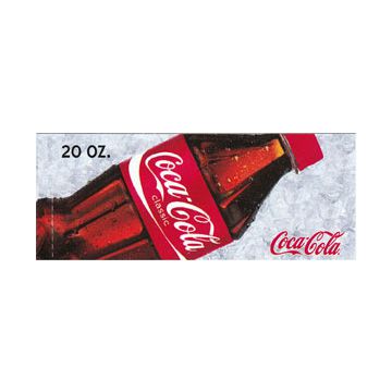 Coca Cola small size 20oz bottle flavor strip