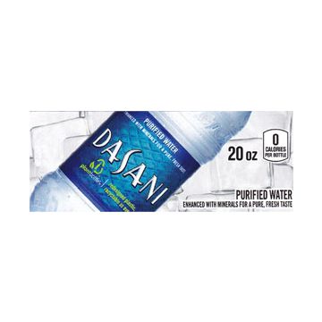 Dasani Water small size 20oz bottle flavor strip