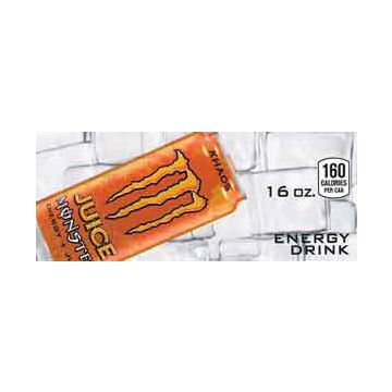 Monster Energy Juice can on ice small size flavor strip