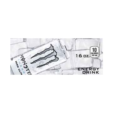 Monster Energy Zero Ultra can on ice small size flavor strip
