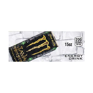Java Monster Java Kona Blend can on ice small size flavor strip