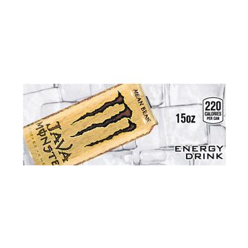 Java Monster Java Mean Bean can on ice small size flavor strip