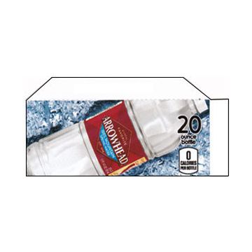 Arrowhead Water small size 20 oz bottle flavor strip (minimum order 3)