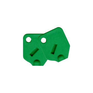 Large Green Key Covers For Tubular Keys - 2 Covers
