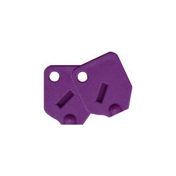 Large Purple Key Covers For Tubular Keys - 2 Covers
