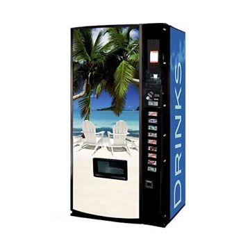 Vendo Model 840 12 oz Can Machine - Beach Scene