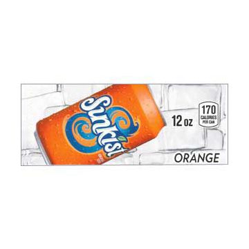 Sunkist Orange small size 12 oz can flavor strip (minimum order 3)
