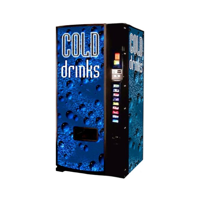 Dixie Narco Model 501E 12oz Can Machine - Cold Drink Bubbles