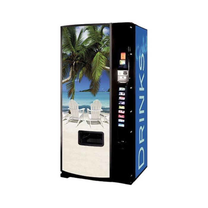 Dixie Narco Model 501E NEW Beach Scene Can Vending Machine