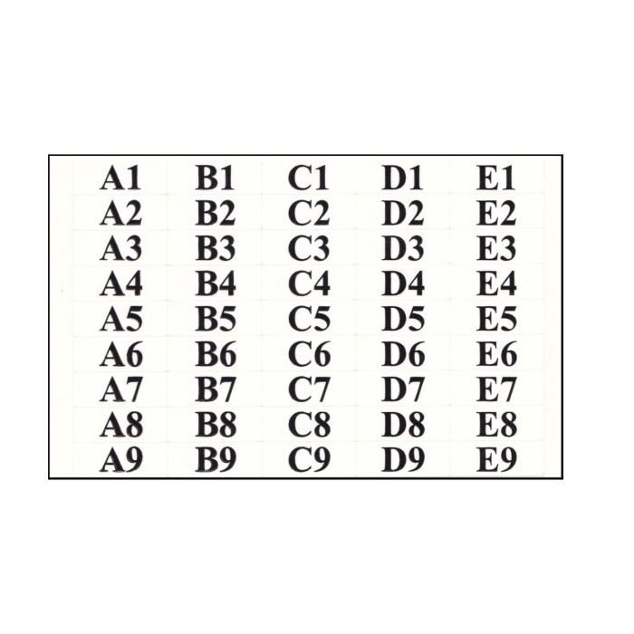 Dixie Narco 5800/5591 Series Item Tags