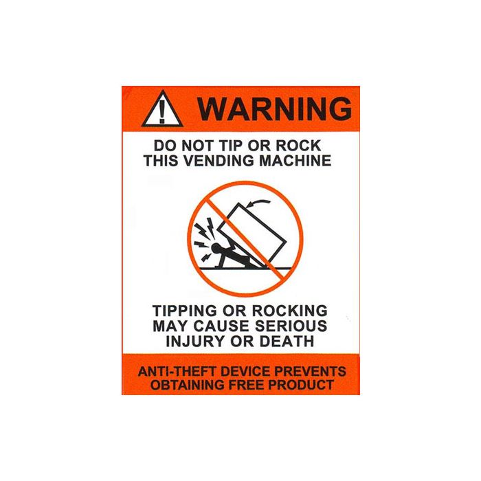 Dixie Narco - Do Not Tip Decal