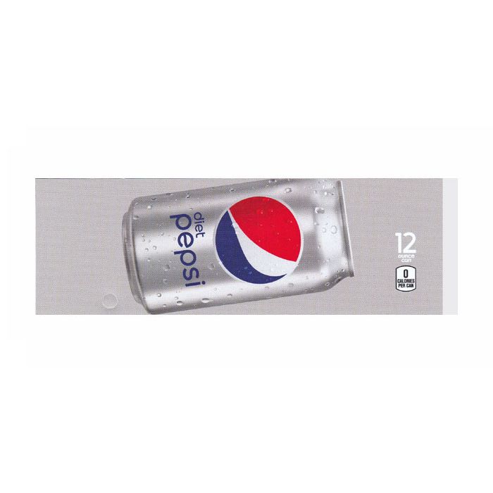 Diet Pepsi Cola large size flavor strip