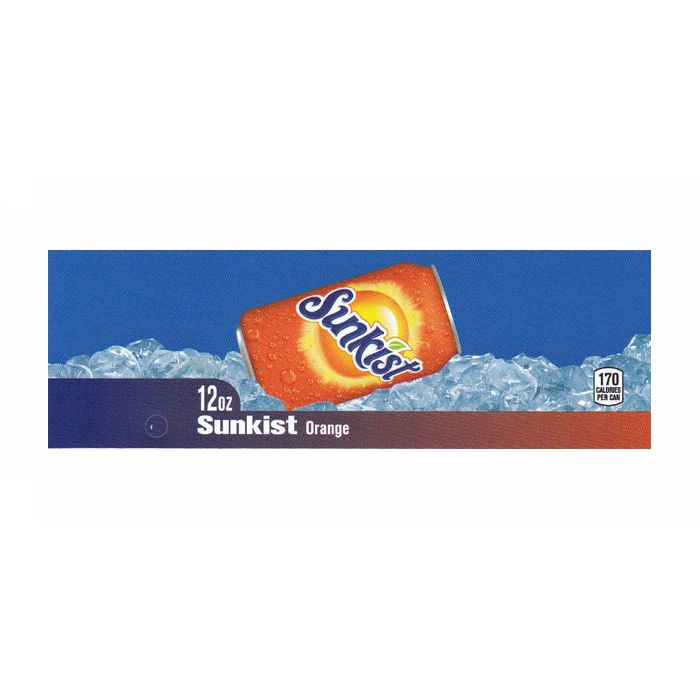 Sunkist Orange on ice large size flavor strip