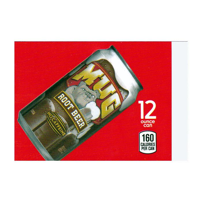 Mug Root Beer on ice medium size flavor strip