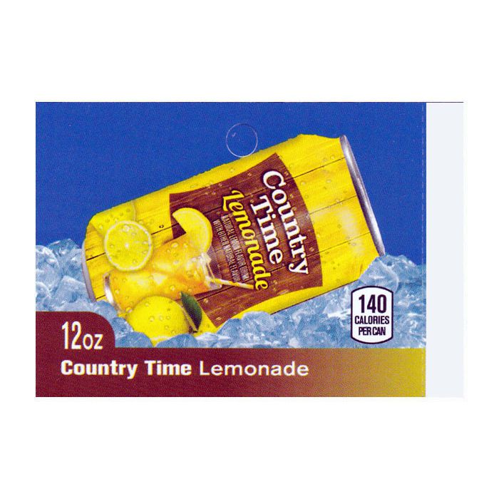 Country Time Lemonade on ice medium size flavor strip