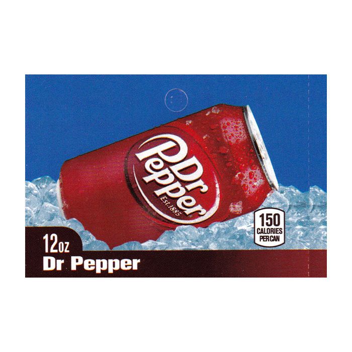 Dr Pepper on ice medium size flavor strip