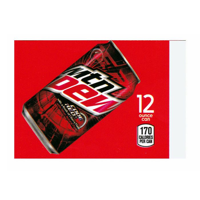 Mountain Dew Code Red on ice medium size strip