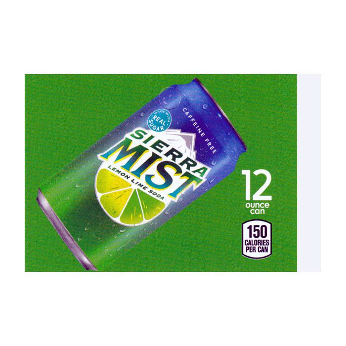 Sierra Mist on ice medium size flavor strip