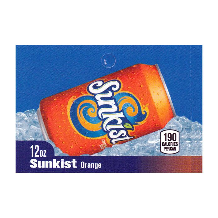 Sunkist Orange on ice medium size strip