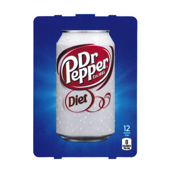 Diet Dr Pepper (HVV) 12 oz can flavor strip