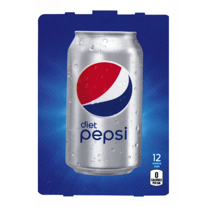 Diet Pepsi Cola New Age (HVV) 12 oz can flavor strip