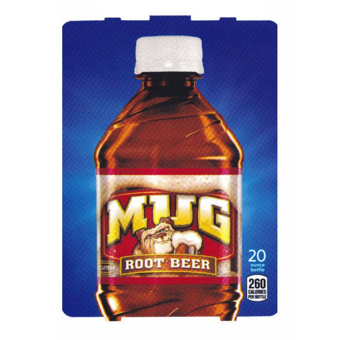 Mug Root Beer (HVV) 20 oz bottle flavor strip