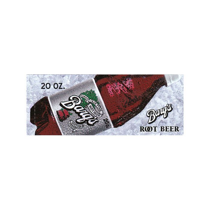 Barq's Root Beer small size 20oz bottle flavor strip